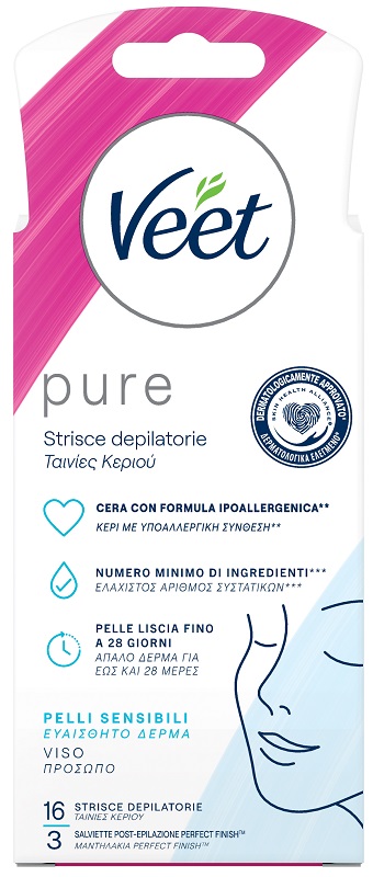 VEET STRISCE VISO IPOALLERGENICHE 16 PEZZI - Luckyfarma.it