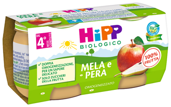 HIPP OMOGENEIZZATO MELA/PERA 2 X 80 G - Luckyfarma.it
