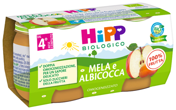 HIPP BIO OMOGENEIZZATO ALBICOCCA/MELA 2X80 G - Luckyfarma.it