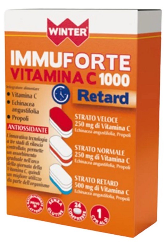 WINTER IMMUNOFORTE VITAMINA C 1000 RETARD 24 COMPRESSE - Luckyfarma.it
