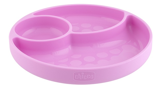 CHICCO PIATTO SILICONE VENTOSA ROSA - Luckyfarma.it