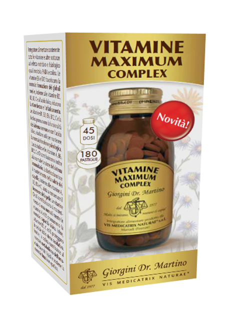 VITAMINE MAXIMUM COMPLEX 180 PASTIGLIE - Luckyfarma.it