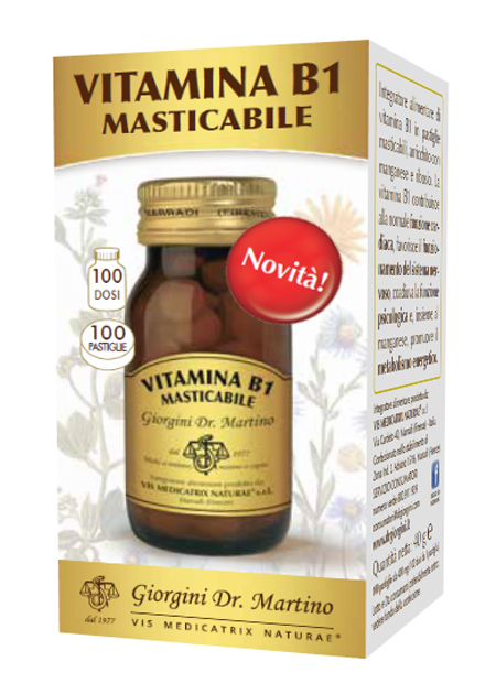 VITAMINA B1 MASTICABILE 100 PASTIGLIE - Luckyfarma.it
