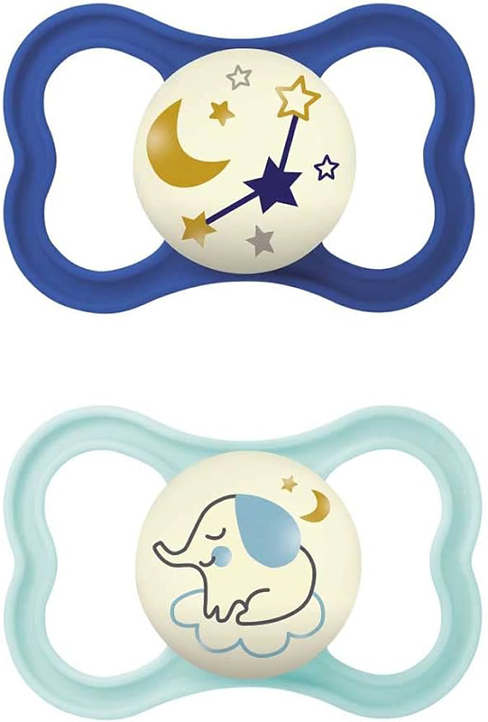 MAM AIR NIGHT SUCCHIETTO 16+ MESI SILICONE DOPPIO MASCHIO - Luckyfarma.it