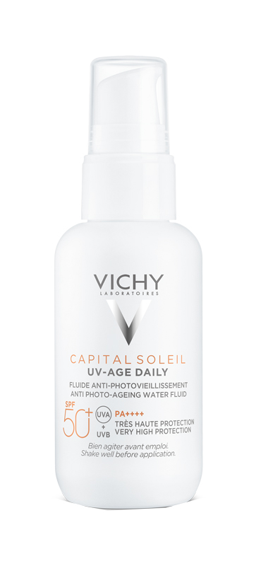 CAPITAL SOLEIL UV-AGE FLUIDO ANTI-FOTOINVECCHIAMENTO SPF50+ 40 ML - Luckyfarma.it