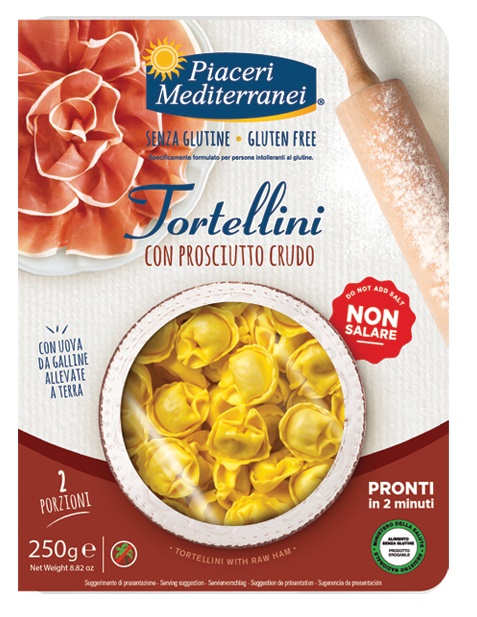PIACERI MEDITERRANEI TORTELLINI PROSCIUTTO 250 G - Luckyfarma.it