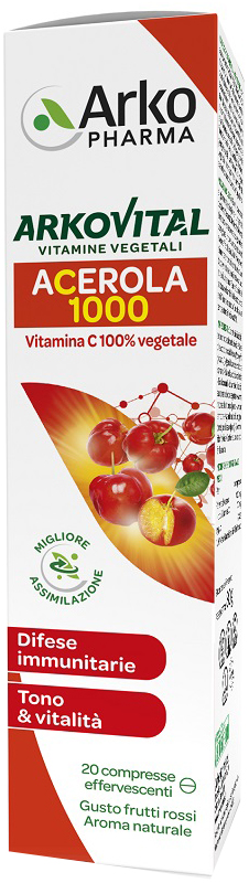 ARKOVITAL ACEROLA 1000 EFFERVESCENTE 20 COMPRESSE - Luckyfarma.it