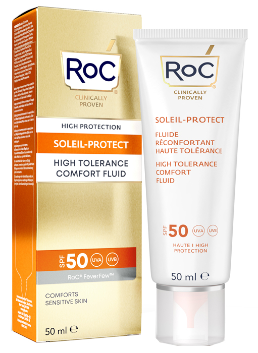 ROC FLUIDO SOLARE VISO SPF 50 ELEVATA TOLLERABILITA' 50 ML - Luckyfarma.it