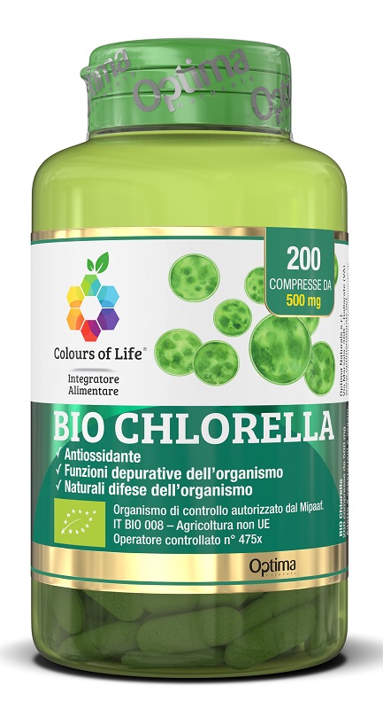 BIO CHLORELLA 200 COMPRESSE COLOURS OF LIFE - Luckyfarma.it