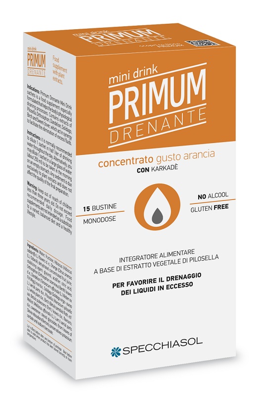 PRIMUM DRENANTE MINIDRINK ARANCIA 15 STICK DA 10 ML - Luckyfarma.it