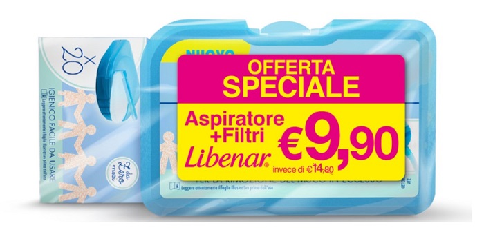 LIBENAR BIPACCO ASPIRATORE SOFT + 25 FILTRI - Luckyfarma.it