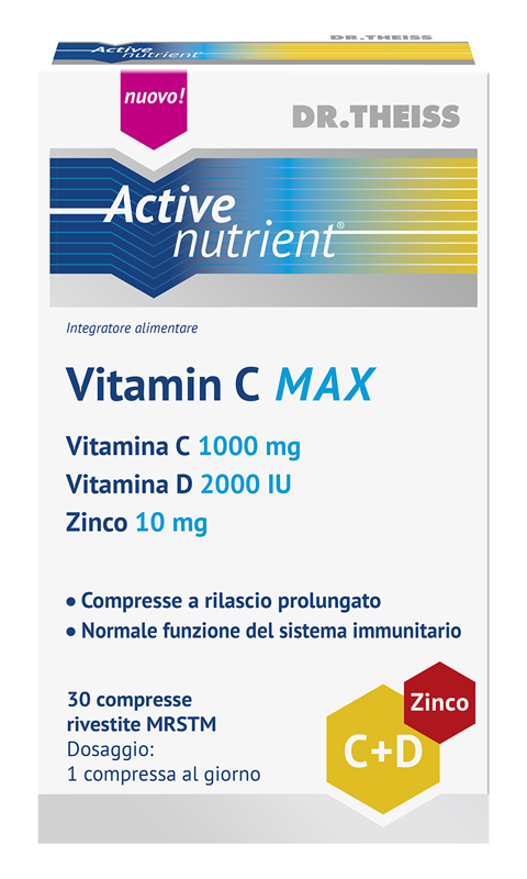THEISS ACTIVE NUTRIENT VITAMIN C MAX 30 COMPRESSE - Luckyfarma.it