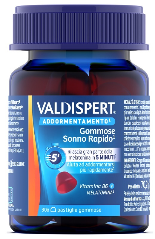 VALDISPERT GOMMOSE SONNO RAPIDO 30 PASTIGLIE GOMMOSE - Luckyfarma.it