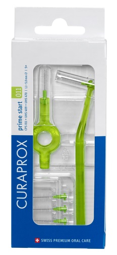 CURAPROX CPS 011 SCOVOLINO PRIME START 011 LIME GREEN 5 PEZZI - Luckyfarma.it