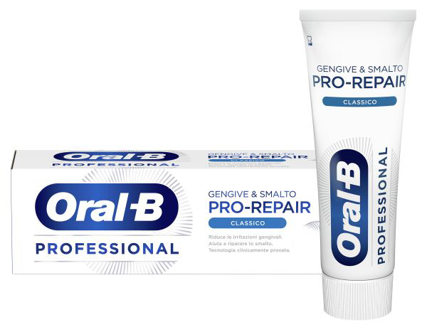 ORALB DENTIFRICIO GENGIVE & SMALTO REPAIR  PROFESSIONAL CLASSIC 75 ML - Luckyfarma.it