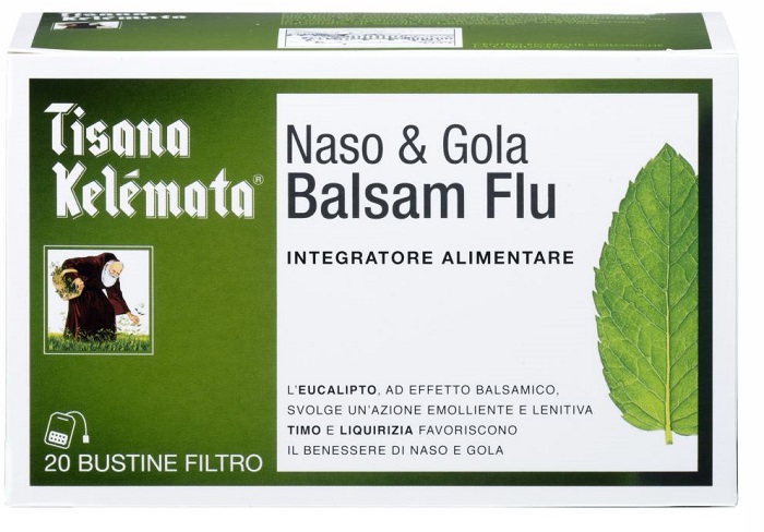 TISANA NASO E GOLA BALSAM FLU 20 BUSTINE - Luckyfarma.it