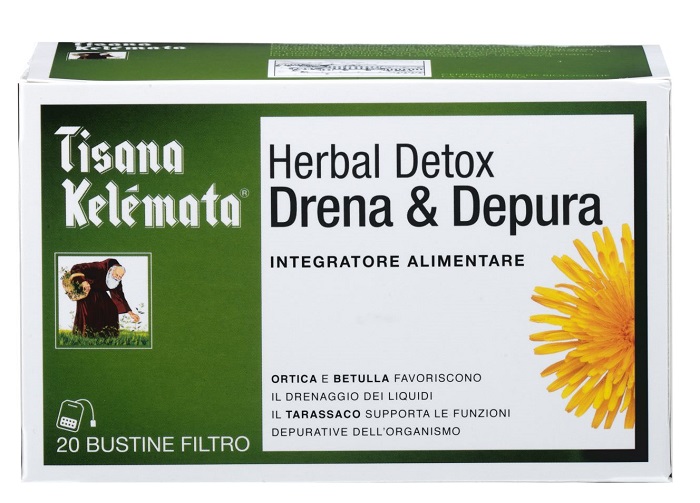 TISANA HERBAL DETOX DRENA & DEPURA 20 BUSTINE - Luckyfarma.it