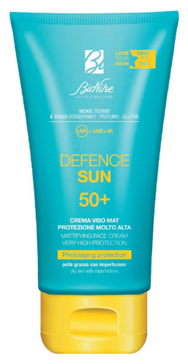 DEFENCE SUN CREMA VISO MAT SPF50+ PROTEZIONE MOLTO ALTA 50 ML - Luckyfarma.it