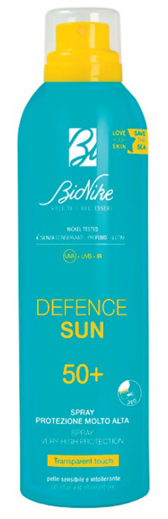 DEFENCE SUN SPRAY TRANSPARENT TOUCH 50+ 200 ML - Luckyfarma.it