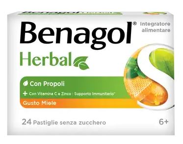 BENAGOL HERBAL MIELE 24 PASTIGLIE - Luckyfarma.it