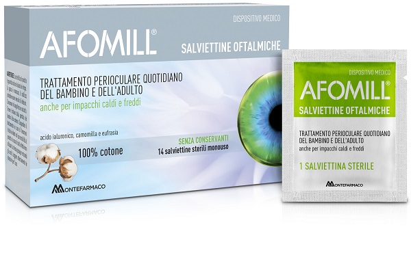 AFOMILL SALVIETTINE OFTALMICHE 14 PEZZI - Luckyfarma.it