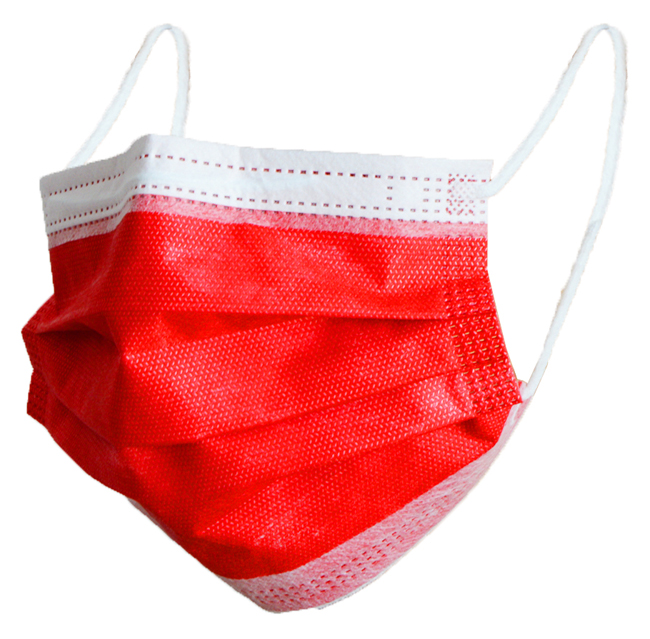 MASCHERINA CHIRURGICA MONOUSO TIPO II SP 101 ROSSO BAMBINO ELASTICIZZATA 3MM 10 PEZZI - Luckyfarma.it