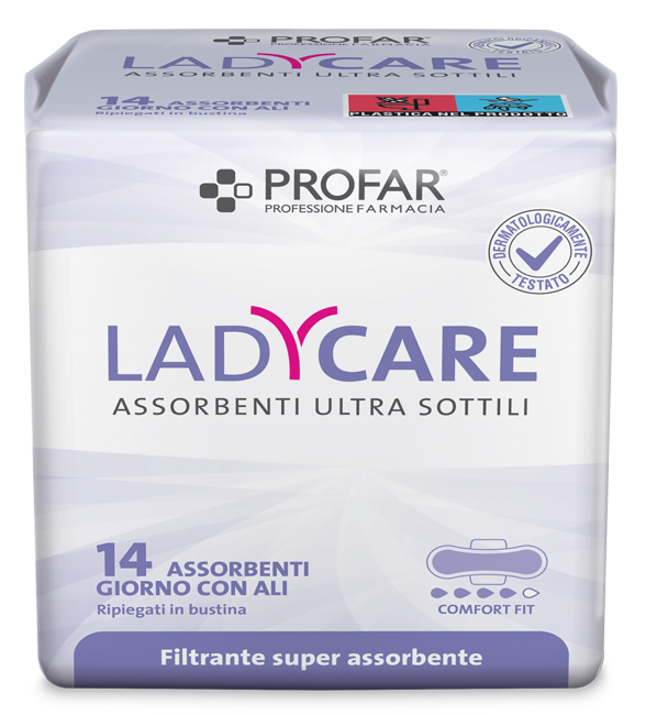 LADYCARE ASSORBENTI GIORNO ALI 14 PEZZI PROFAR - Luckyfarma.it