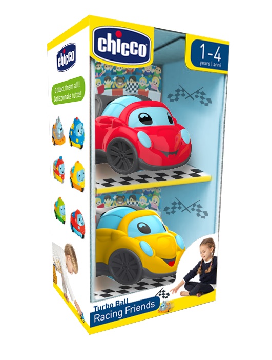 CHICCO GIOCO TURBO BALL - RACING FRIENDS - Luckyfarma.it