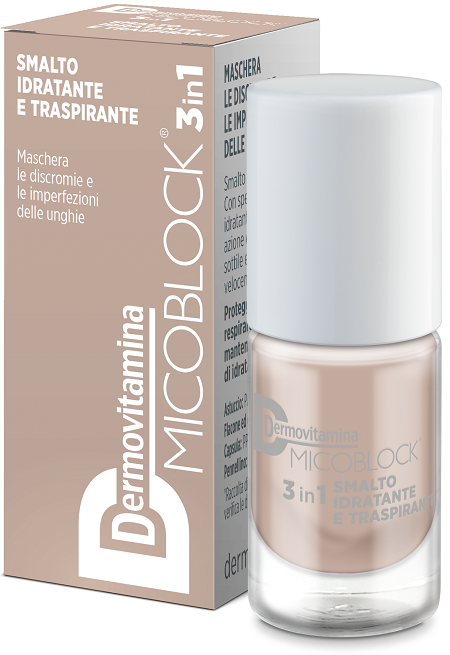 DERMOVITAMINA MICOBLOCK 3IN1 SMALTO IDRATANTE E TRASPIRANTE BEIGE 5 ML - Luckyfarma.it
