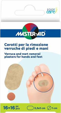 CEROTTO VERRUCHE MASTER-AID FOOTCARE PIEDI/MANI 16 PEZZI E4 - Luckyfarma.it