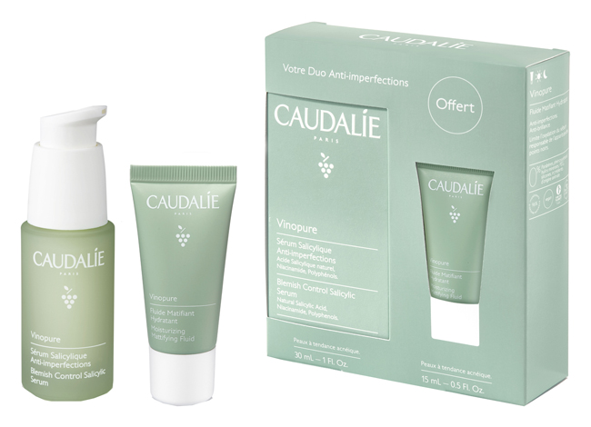CAUDALIE VINOPURE COFANETTO SIERO 30 ML + FLUIDO VISO 15 ML - Luckyfarma.it