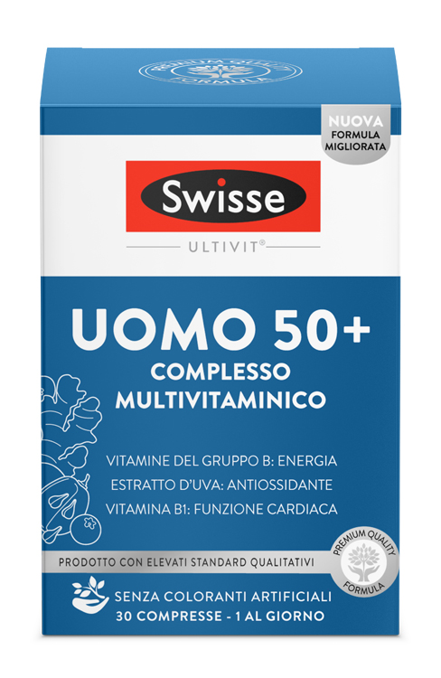 SWISSE MULTIVITAMINICO UOMO 50+ 30 COMPRESSE - Luckyfarma.it
