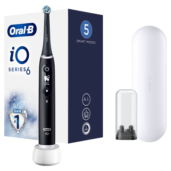 ORAL-B IO 6 BLACK SPAZZOLINO ELETTRICO + 2 REFILL - Luckyfarma.it