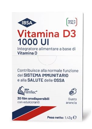 VITAMINA D3 IBSA 1000UI 30 FILM ORODISPERSIBILI - Luckyfarma.it