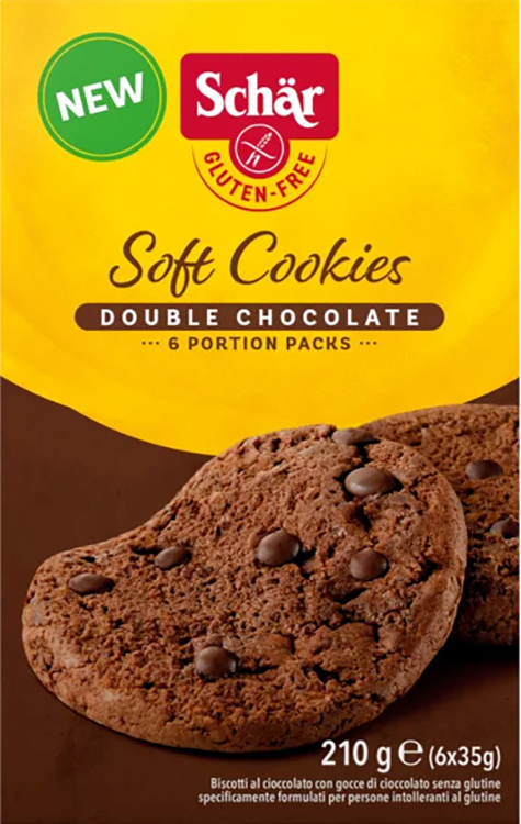 SCHAR SOFT COOKIE DOUBLE CHOCOLATE 210 G - Luckyfarma.it