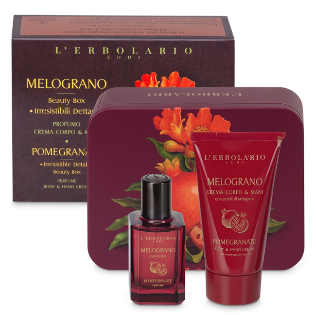 MELOGRANO BEAUTY BOX IRRESISTIBILI DETTAGLI PROFUMO 30 ML + CREMA CORPO & MANI 75 ML EDIZIONE LIMITATA - Luckyfarma.it