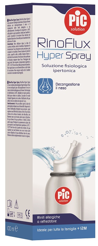 SOLUZIONE SALINA IPERTONICA SPRAY RINOFLUX HYPER PIC 100 ML - Luckyfarma.it